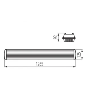 Oprawa LED MAH PLUS 2X120CM 4LED IP65, 22800 - Kanlux