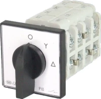 Łącznik krzywkowy 40A,  0-Y-Δ z płytką przednią, Łuk 40-22, 924011 - Elektromet