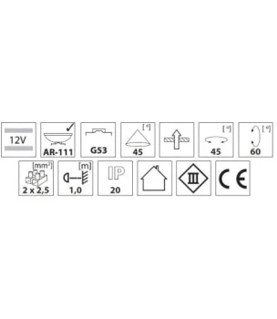 Oprawa sufitowa MATEO DLP-150-GR 1X50W IP20, 4960 - Kanlux