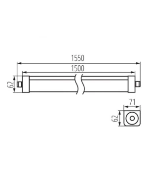 Oprawa LED TP STRONG LED 90W 12000LM 4000K, 33172 - Kanlux
