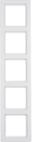 Ramka 5-krotna, bialy, Q.1, 10156089 - Hager Berker