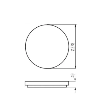 Plafon VARSO LED 18W-NW-O 18W, 26441 - Kanlux