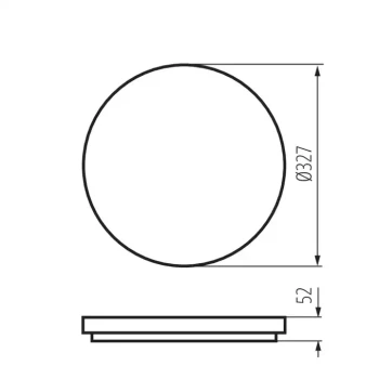 Plafon VARSO LED 36W NW O 36W, 26448 - Kanlux