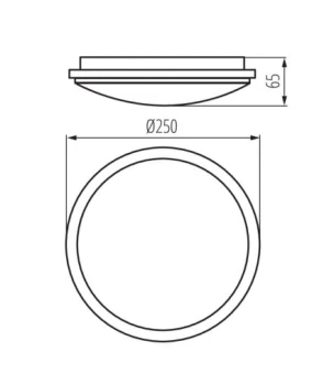 Plafon ORTE LED 18W NW O, 29160 - Kanlux