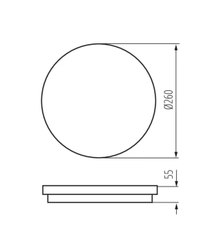 Plafon BENO 18W NW O GR, 33348 - Kanlux