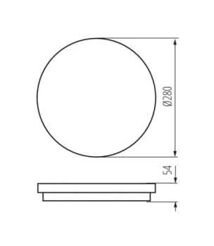 Plafon STIVI LED 24W NW O, 35000 - Kanlux