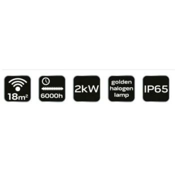 Promiennik halogenowy IP65 2000W, 90-031 - NEO