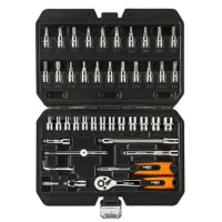 Zestaw kluczy nasadowych 1/4" 46 szt, 08-660 - NEO