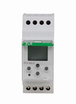Zegar sterujący programowalny, astronomiczny z programowalną przerwą nocną, 2-kanałowy, programowalny przez NFC PCZ-526 - F&amp;F 2