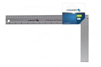 Kątownik stolarski aluminiowy 350x 190mm, HT4M203 - HOGERT