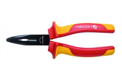 Szczypce wydłużone wygięte 160mm, 1000V, VDE, HT1P919 - HOGERT