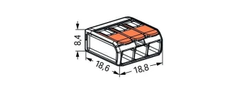 Szybkozłączka do linek 3X4, 221-413 - WAGO