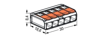 Szybkozłączka do linek 5X4, 221-415 - WAGO