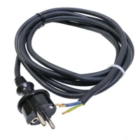 Przewód w gumie z wtyczką OW 3X2.5 5M, H05RR-3X2.5-5M - Elektrokabel 