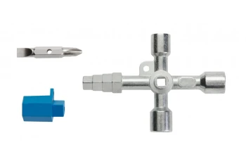 Kluczyk uniwersalny do szafek, 9 końcówek, HT1W761 - HOGERT