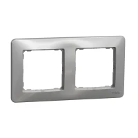 Ramka podwójna Srebrne aluminium, Sedna Design&Elements SDD313802