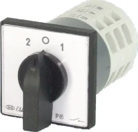 Łącznik krzywkowy 12A, 2-0-1 z plytką przednią, Łuk E12-72, 921272 - Elektromet