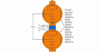 Puszka podtynkowa 60 MM szeregowa ekstragłęboka 80 MM, 33009008 - SIMET