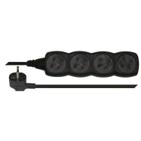 Przedlużacz 4 gniazda 5m czarny PC0415 - EMOS