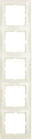 Ramka 5-krotna, kremowy, B.Kwadrat, 5310158982 - Hager Berker