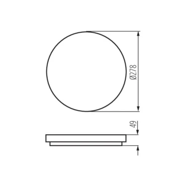 Plafon VARSO LED 18W, 26440 - Kanlux