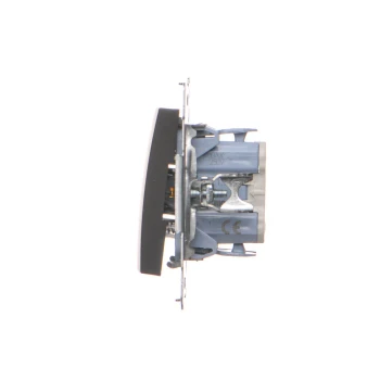 Przycisk zwierny 10AX, Czarny mat - DP1.01/49 - Kontakt Simon 54 Premium