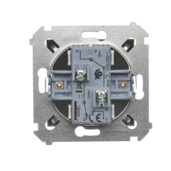 Łącznik schodowy podwójny, Antracyt - DW6/2.01/48 - Kontakt Simon 54 Premium