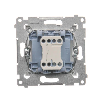 Łącznik pojedynczy, Srebrny - DW1.01/43 - Kontakt Simon 54 Premium