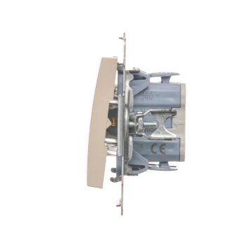 Łącznik schodowy LED, Kremowy - DW6L.01/41 - Kontakt Simon 54 Premium