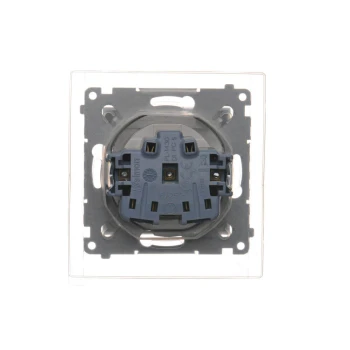 Gniazdo bryzgoszczelne IP-44, Biały - DGZ1BZ.01/11A - Kontakt Simon 54 Premium