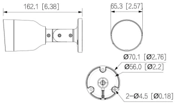 Kamera TUBA IP 5 Mpx 2.8 mm, IPC-HFW1530S-0280B-S6 - DAHUA
