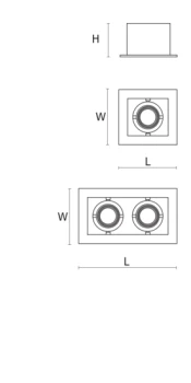 Oprawa świetlna KARDO GK LED 2X12W G53 3000K, PX1513108 - PFX Lighting