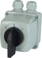 Łącznik krzywkowy 25A, 2-0-1 w obudowie, Łuk E25-73, 952572 - Elektromet