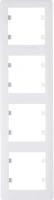 Ramka 4-krotna pionowa, bialy, lumina soul, WL5140 - Hager