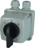Łącznik krzywkowy 25A, L-0-P w obudowie, Łuk E25-43, 952542 - Elektromet