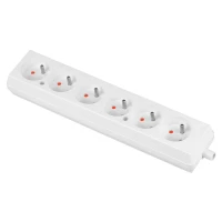 Gniazdo wtyczkowe przenośne sześciokrotne V250 A 16 IP 20, T-10482 - PLASTROL