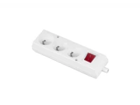 Gniazdo wtyczkowe przenośne 3x2P+Z z wyłącznikiem 16A, 250V, T-10486 - PLASTROL