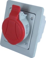 Gniazdo silowe podtynkowe 16A/400V, 5P, GSP-16/5, 921850 - Elektromet