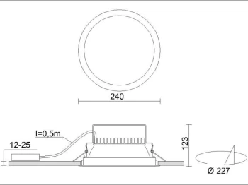 Prima LED OPAL 840 1100LM 11W, 5713001 - ES-SYSTEM