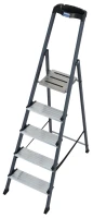 Drabina jednostronna aluminiowa 5 ST SECURO ANODOWANA, 126436 - KRAUSE
