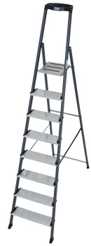 Drabina jednostronna aluminiowa 8 ST SECURO ANODOWANA, 126467 - KRAUSE