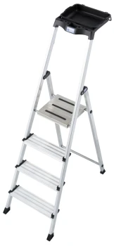 Drabina jednostronna aluminiowa 4 ST SECURY MULTIGRIP, 126528 - KRAUSE