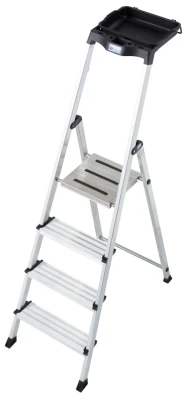 Drabina jednostronna aluminiowa 4 ST SECURY MULTIGRIP, 126528 - KRAUSE