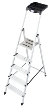 Drabina jednostronna aluminiowa 5 ST SECURY MULTIGRIP, 126535 - KRAUSE