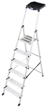 Drabina jednostronna aluminiowa 6 ST SECURY MULTIGRIP, 126542 - KRAUSE