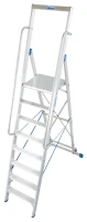 Drabina jednostronna aluminiowa 8 ST Z PLATFORMĄ STABILO, 127785 - KRAUSE