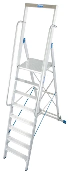 Drabina jednostronna aluminiowa 8 ST Z PLATFORMĄ STABILO, 127785 - KRAUSE
