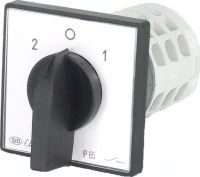 Łącznik krzywkowy 25A, 2-0-1 z plytką przednią, Łuk E25-72, 952571 - Elektromet