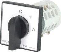 Łącznik krzywkowy 25A,  0-Y-Δ z płytką przednią, Łuk E25-22, 952521 - Elektromet