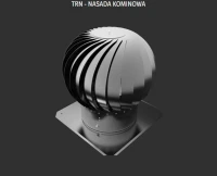 Nasada kominowa obrotowa TRN fi 200/S srebrna 007-0417 Dospel